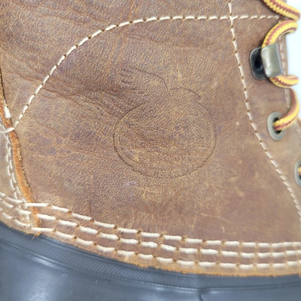 Georgia Boot Mens 4M Brown Leather Duck Boot Marshland 6